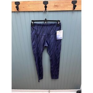 LegEnd Active Printed 7/8 Legging w Side Pocket Navy Blue Small